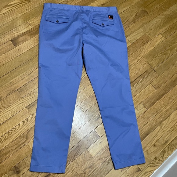 Psycho Bunny Men's 38 Gilman Chino Pant Bleached Denim Blue Periwinkle Golf NWT - Picture 8 of 8